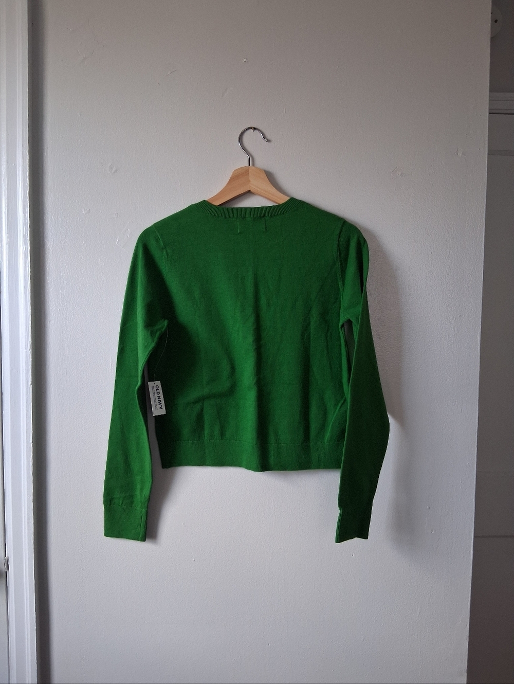 Old Navy Green Cardigan Cotton & Poly Mix - Picture 4 of 6
